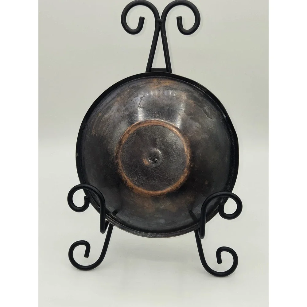 Israeli Hammered Copper Decorative Plate King‎ Relief Made in Israel 6.5